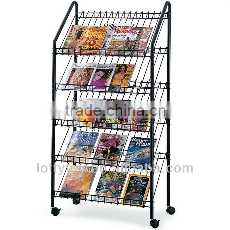 Five floors book display rack