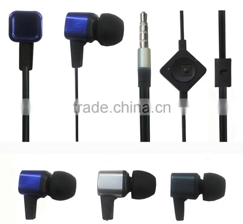 Hot selling headphones products stereo good sound headset metal in ear earphone