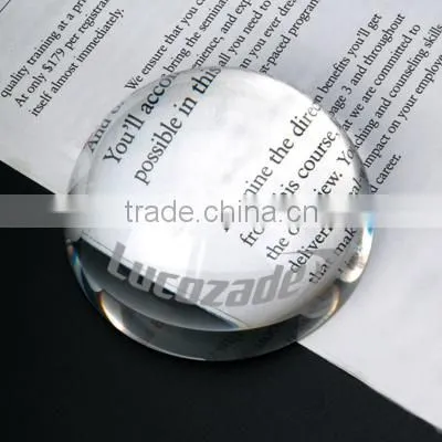 Clear Glass Crystal Dome Paperweight OSM018