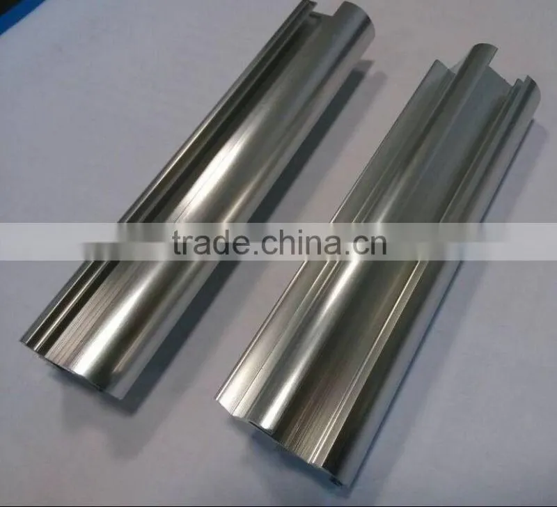 20um anodized polished chanical polishing oxidation process.chemical polishing.aluminum profile for shower factory