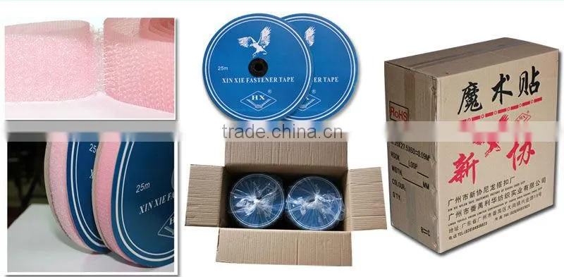 100% nylon colored sew -on hook and loop tape
