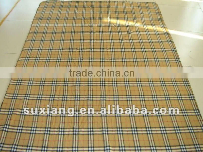 Stock doulbe faces fleece blanket