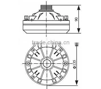 `TD-400 400W Neodymium Signaling Horn Driver Unit