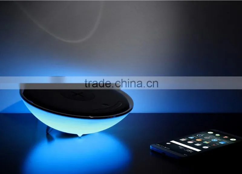 Wire less charger colorful night led table light