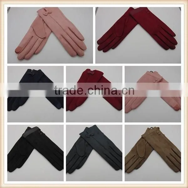 Touchscreen Faux Suede Cycling Gloves/Thin Cycling Faux Suede Gloves