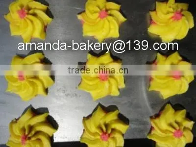 industrial cookie depositor machine tripple color cookie machine