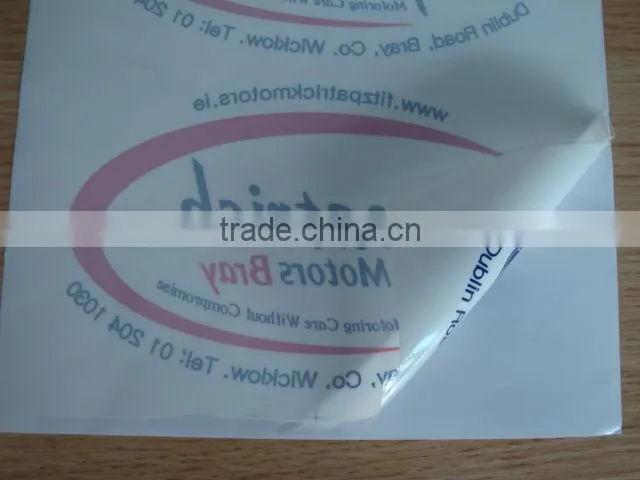 Aluminium paper sticker