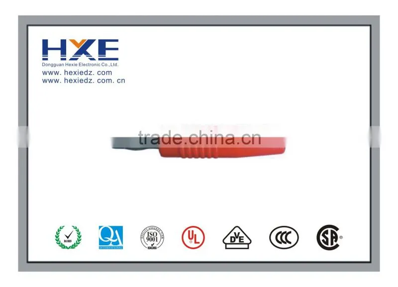 Red Black Alligator Clip to B Type Banana Plug Silicone Lead Test Cable High voltage