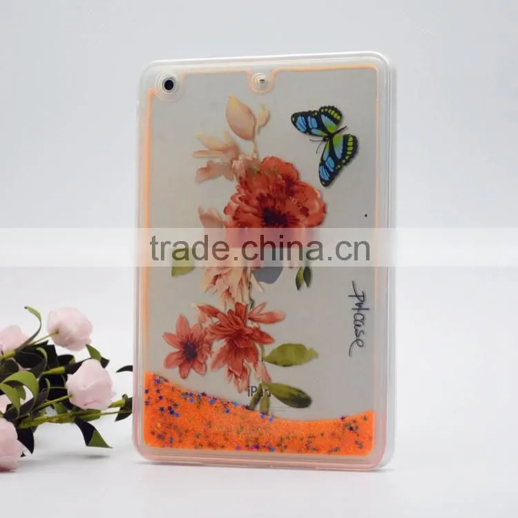 clear soft liquid rubber case for Ipad mini