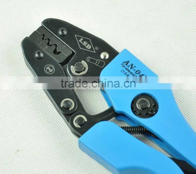 CE;ROHS;ISO certificate Carbon steel hand crimping tool AN-04WF 1-6mm2 ferrules crimper LSD brand hand press tool