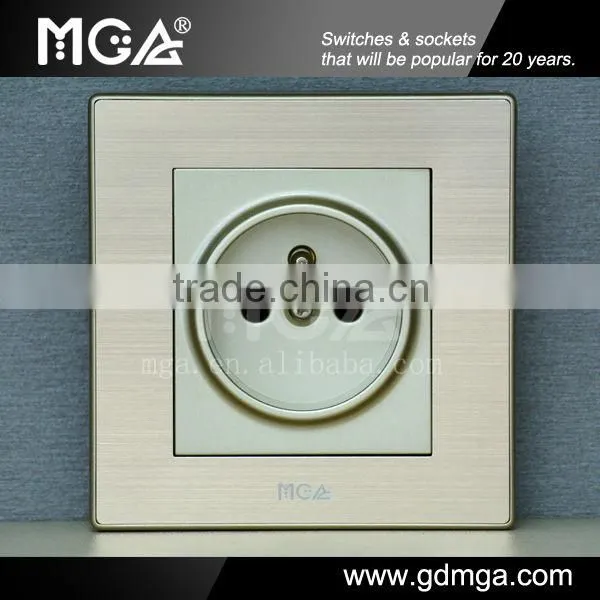 metal screen French type wall socket