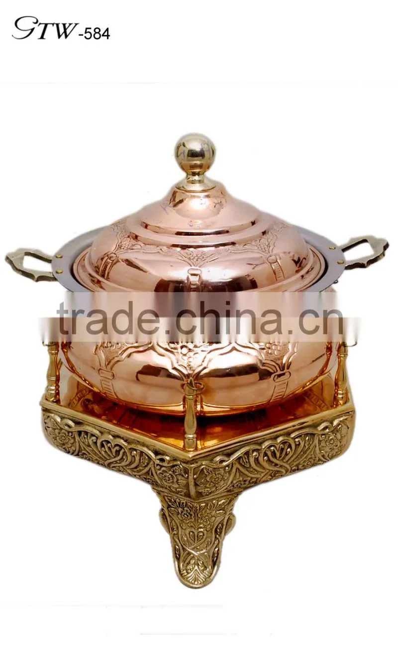 wholesale stainless steel 2 tiers chaffing dish buffet food warmer