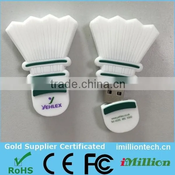 Hot badminton usb flash drive