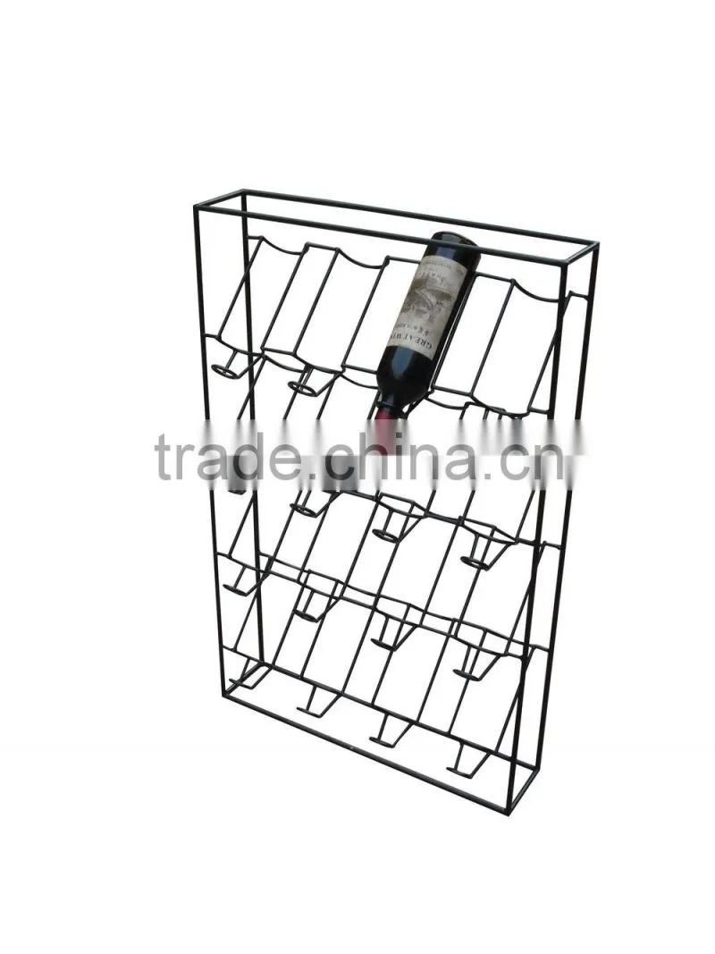 heavy duty metal wire floor stand wall wine hanging display rack HSX-Z-245