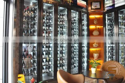 Luxury Compressor 1085L Wine Bottle Cellar Display Showcase Fridge