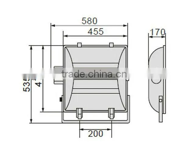 E40 Unbreakable 1000w Metal Halide Light Fixture DJ-M260