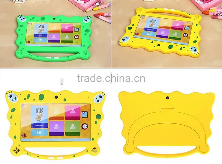 Children pad mini pc 7 inch Android 4.4 tablet multi-colors, built-in learning application, OEM Guangdong factory Q