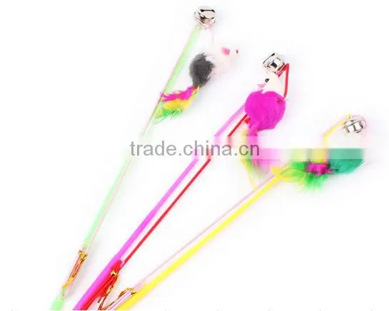 QQPET Factory fashion feather cat rod cat toys variety pack for kitty