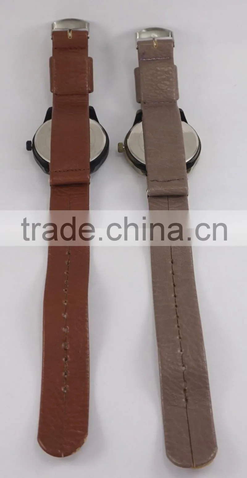 Free wrist watches Changeable leather band watch for men one piece leather band man wrist watch