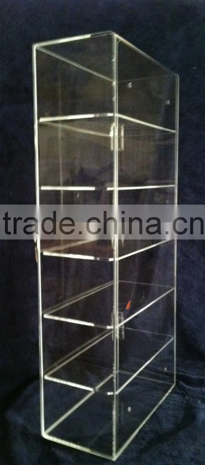 Acrylic Lucite Countertop Display Case ShowCase Box Cabinet 9 1/2" x 7" x 19"