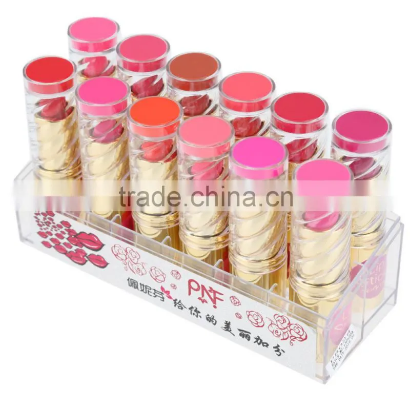 12Pcs Fashion Women Lipsticks Set Waterproof Moisturizing Rouges Lip Balms Set Cosmetic Beauty Tool