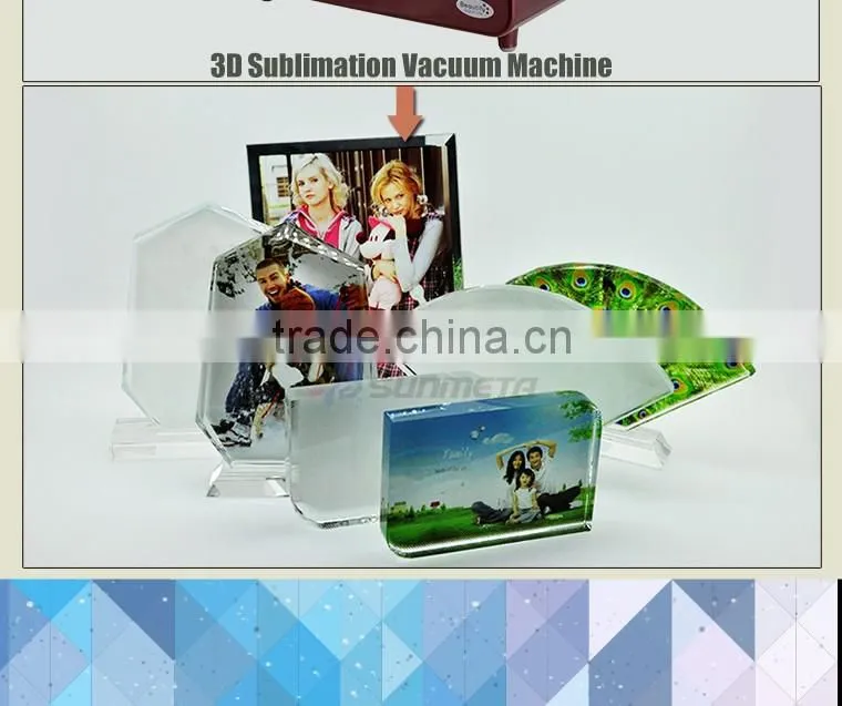 Wholesale sublimation bridge shaped screen blank 3D sublimation crystal gift items