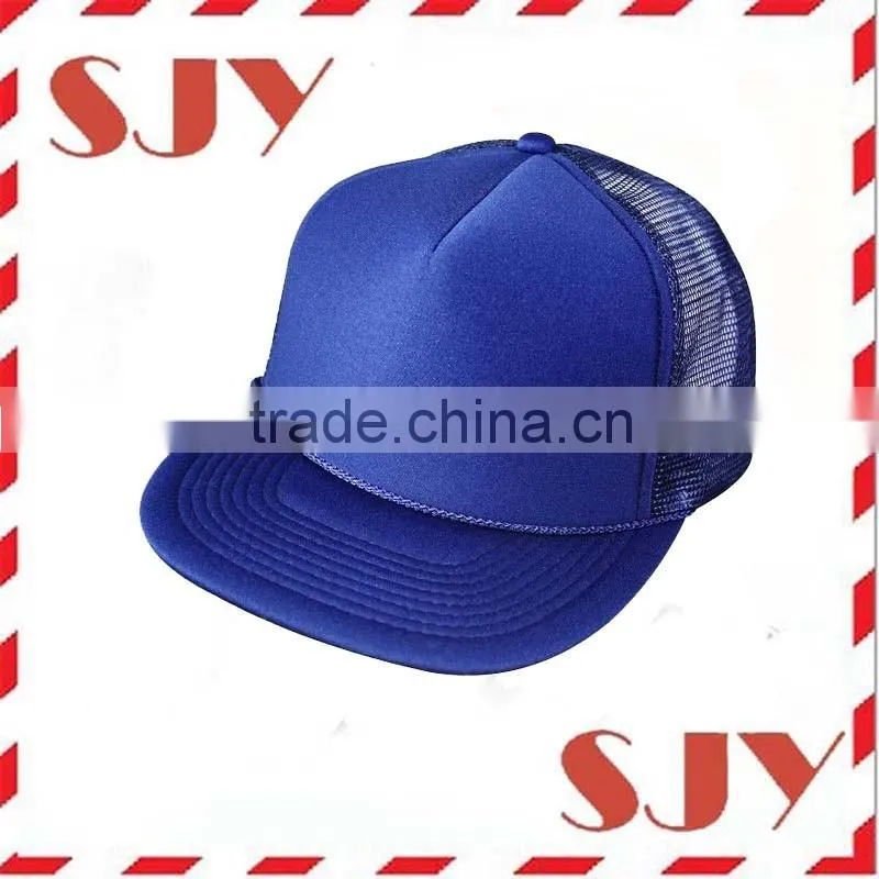 Flat Bill Blank Neon Mesh Trucker Hat Cap