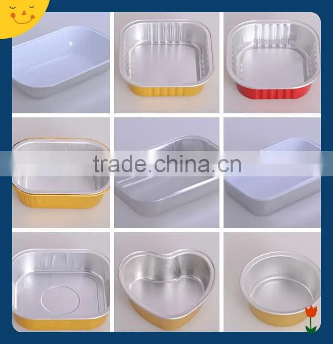 Airline fast food disposable aluminium foil trays