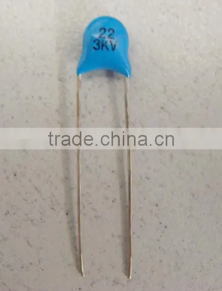 ceramic capacitor 22PF 3KV 22PF single layer capacitor for RFI/EMI suppression 22PF 3KV