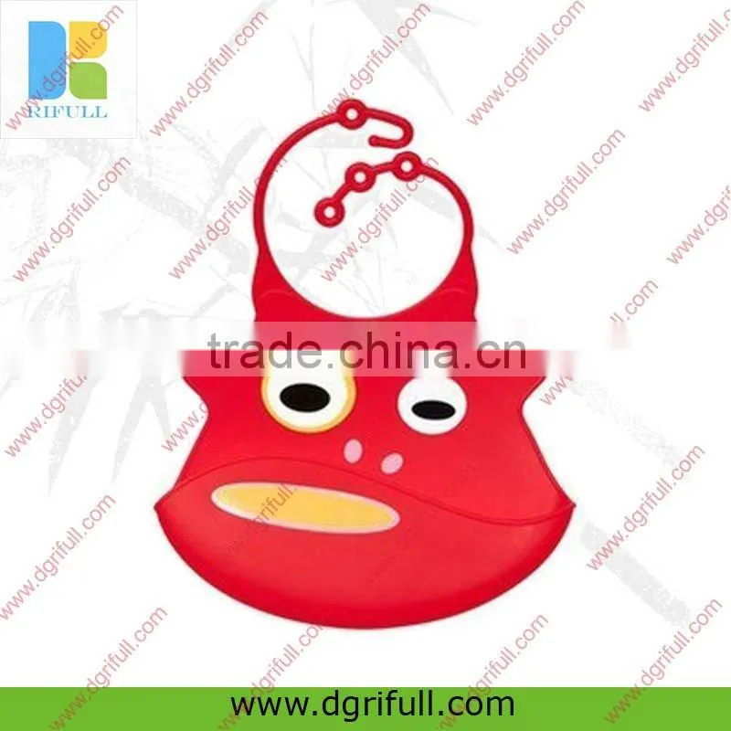 new design and FDA silicone baby bibs 2015
