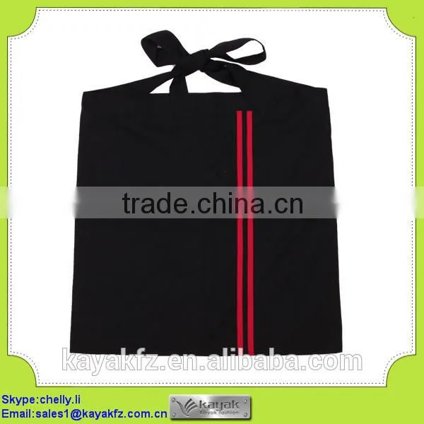 custom made cotton bib stripe blue apron for cheaf
