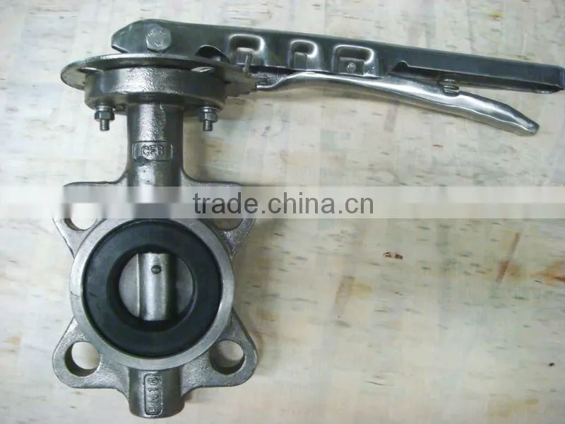 DN40-DN600 PN1.0/1.6 wafer butterfly valve coated PTFE