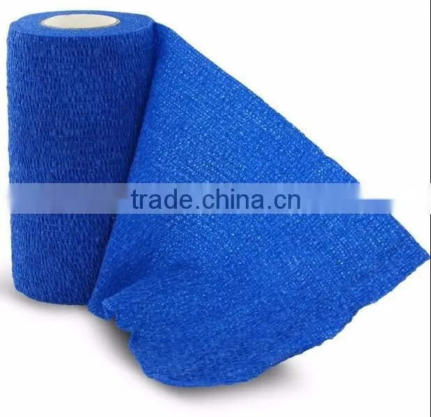 Non-woven cohesive elastic bandage with high quality horse cohesive bandage