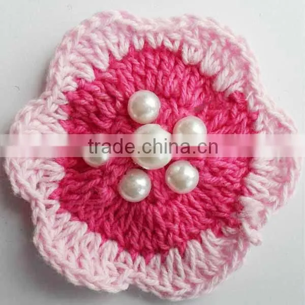 handmade crochet fruit motif for garment