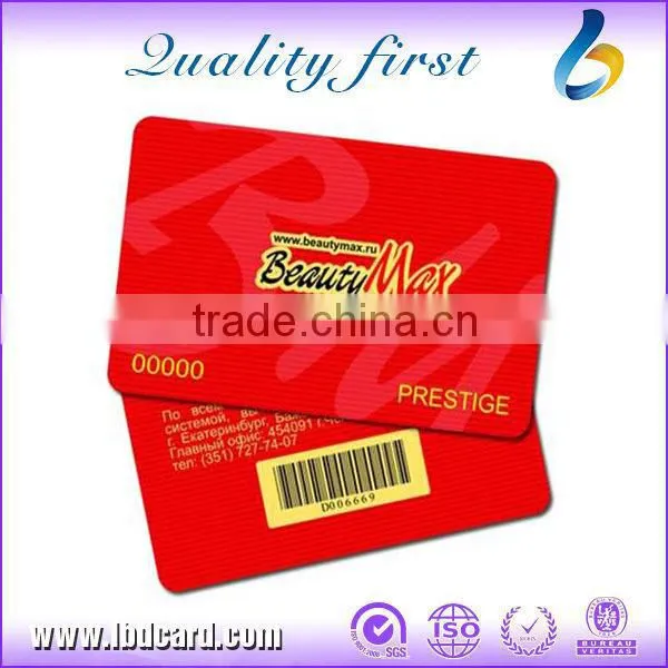 Ntag216 Membership PVC Cards With Barcode