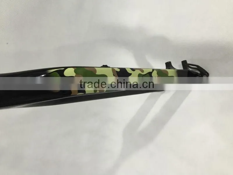2016 Newest 15mm axle rod carbon mtb fork,29er mountain bicycle fork/disc brake fork/with nice painting carbon forks.