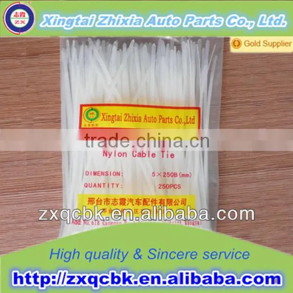nylon cable tie/quick release cable tie/releasable plastic cable tie