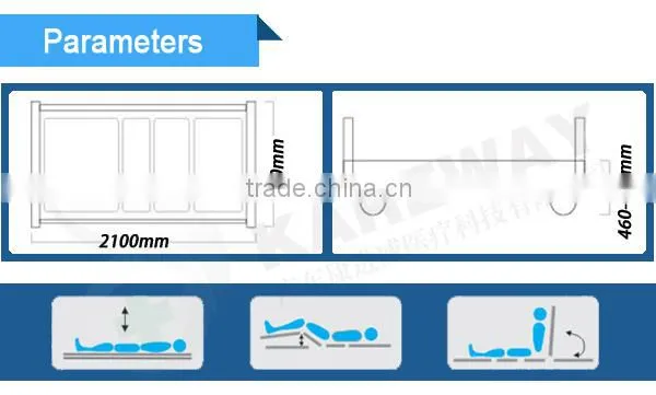 Stainless diagnostic hospital bed price