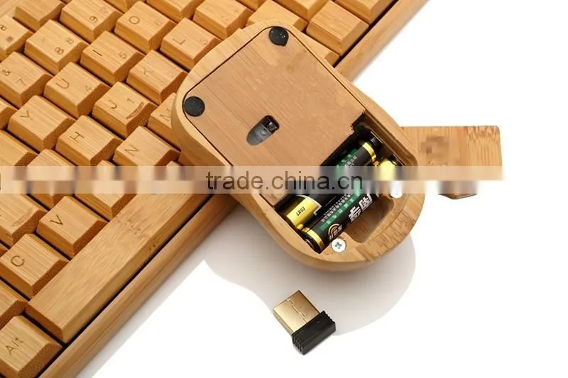 Wood wireless bluetooth keyboard, bamboo bluetooth keyboard for iphone/ipad/tablet