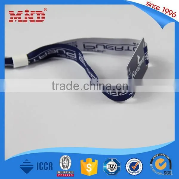 MDWW62 Gold supplier china customized rfid woven wristband