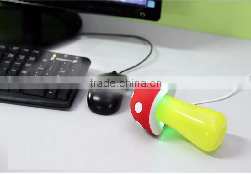 USB Mushroom Humidifier Led Light Diffuser Touch Button Ultrasonic Humidifier Cartoon Humidifier