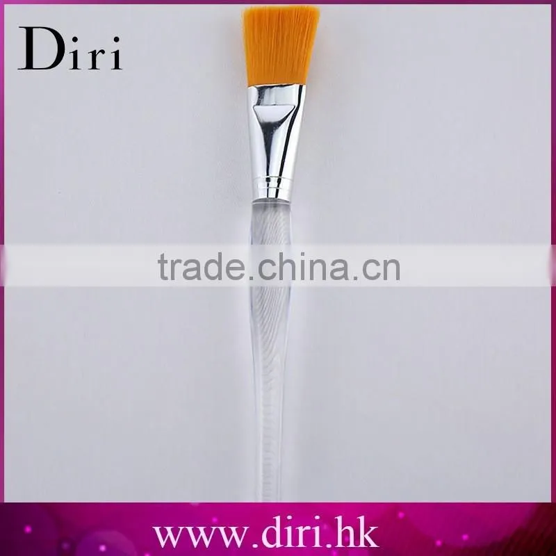 HOT sell clear plastic handle synthetic hair facial mask brush