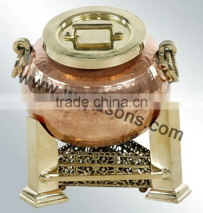 new design handmade chafing dish for sale | 2016 metal made chafing dish | modern chafing dish | brass plated chafing dish