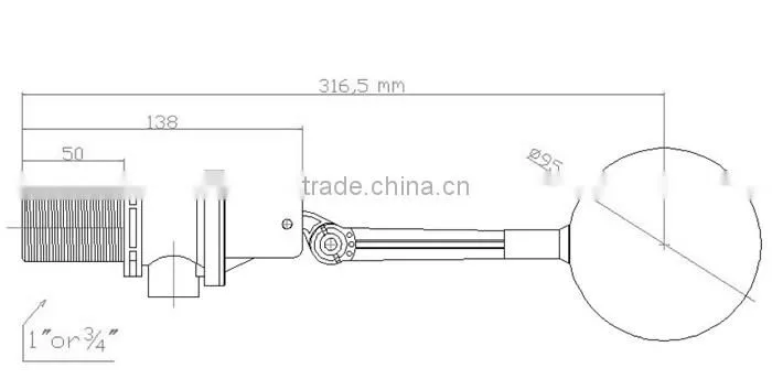 MR-DN20CY water heater float valve
