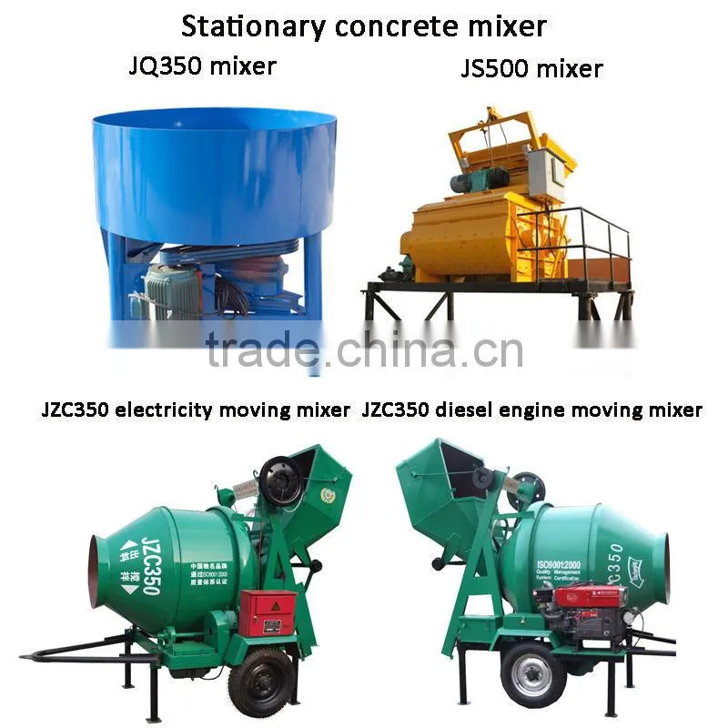 Moving concrete JZC350 concrete mixer saudi arabia sale