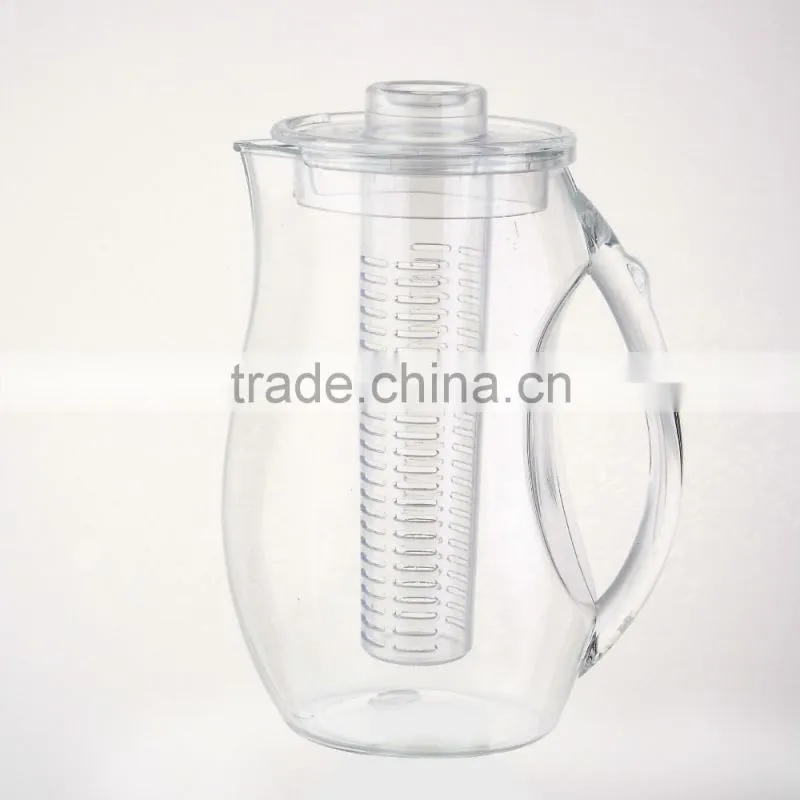 Creative heat cold Kettle high bulk acrylic cold water bottles to store fruit Chinese herbs tea Kettle