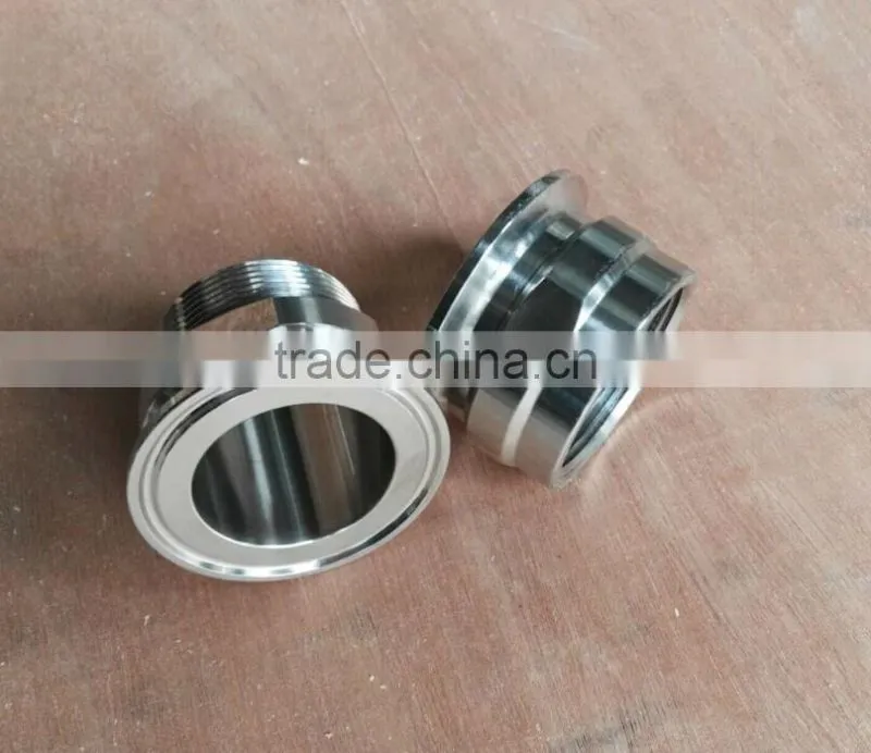 stainless steel sanitary clamp threaded ferrule