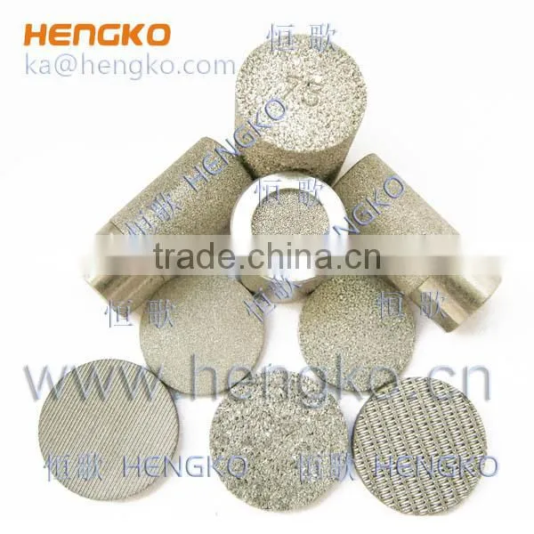 2 10 60 90 300 Microns Porous Stainless Steel 304 316L SS Wire Sintered Filter Mesh Disc