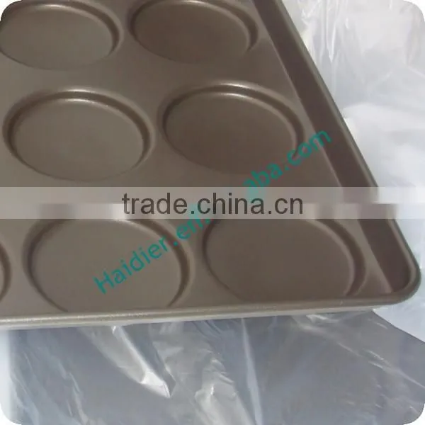 15 Indents teflon coated Hamburger Bun Pan(Non-stick), hamburger baking tray for sale