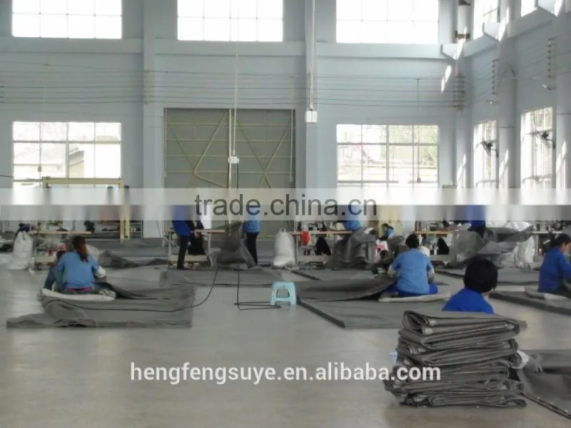 Flame Retardant PVC Dip Mesh Sheet 160GSM 420D/16X15